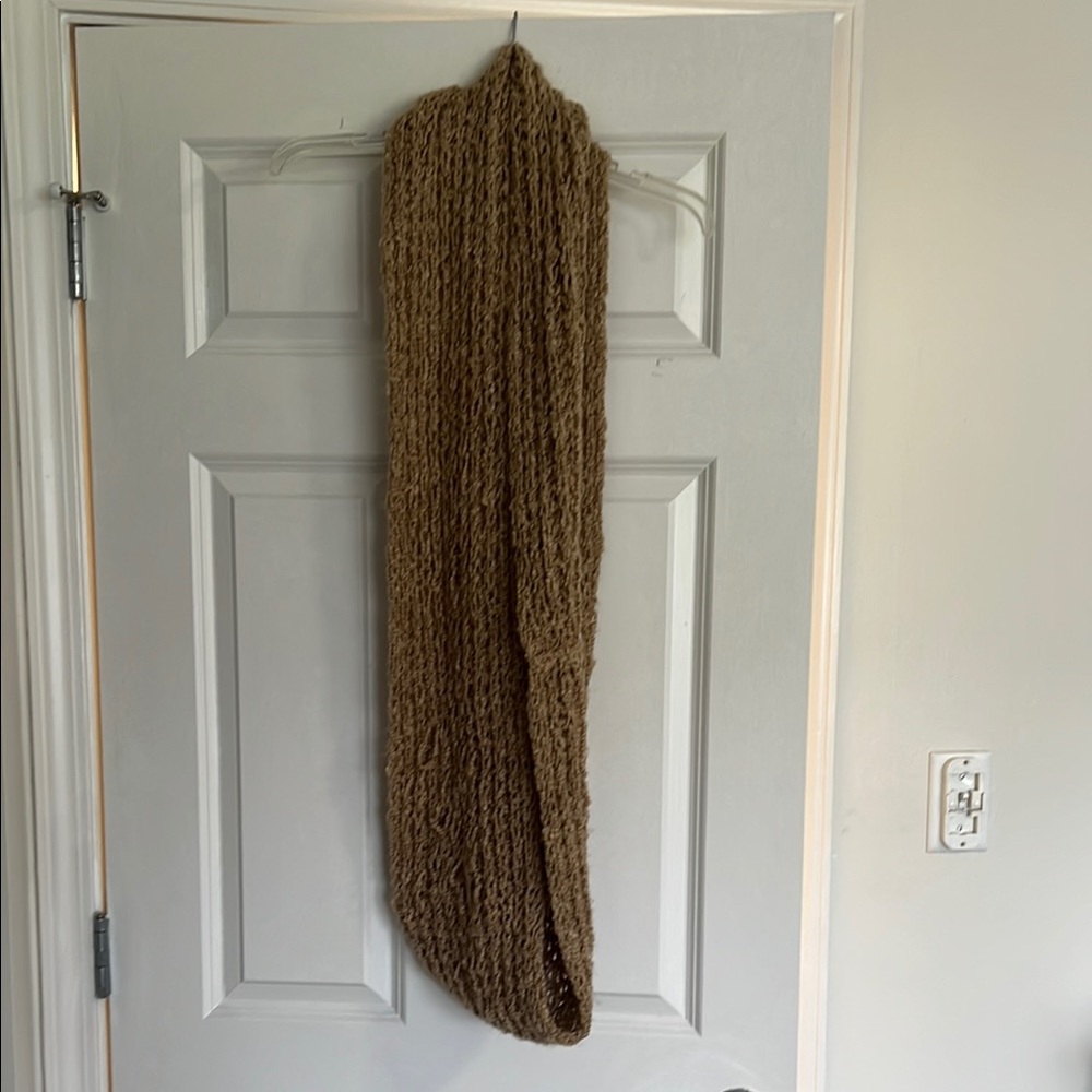 Cozy Brown Knit Scarf